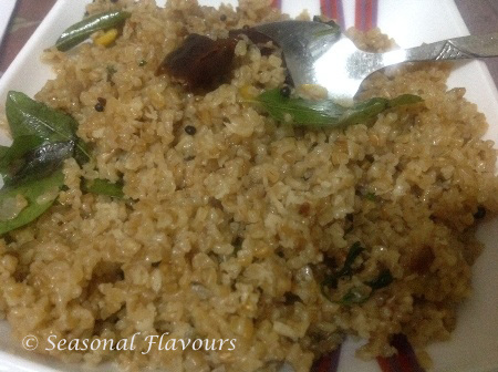 Kerala Broken Wheat Upma Recipe