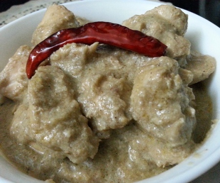 Shahi Chicken White Gravy Recipe