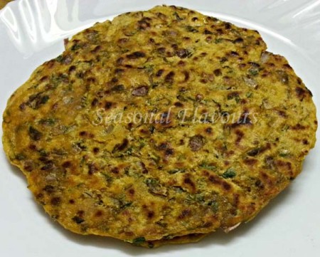 Fenugreek Leaves Parantha Punjabi Recipe