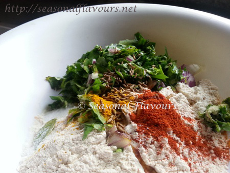 Ingredients for fenugreek leaves paratha recipe
