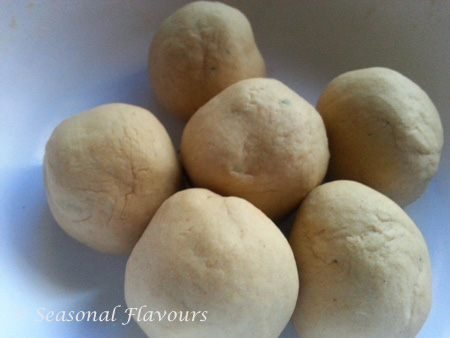 Mooli Paratha Dough Balls