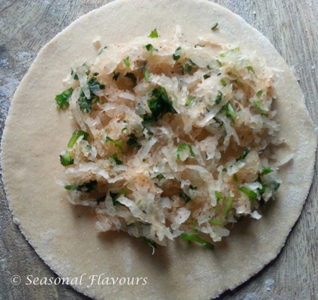 Paratha with Mooli filling