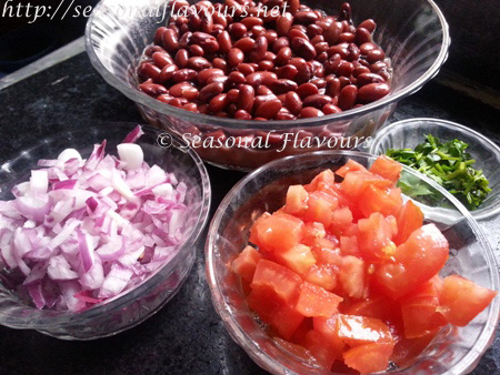 Ingredients for Curried Beans Recipe