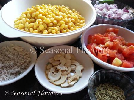 Soya Beans Curry Ingredients