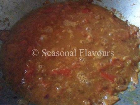 Add spices for Andhra Anda Curry