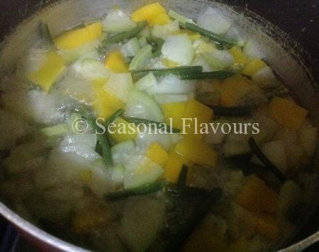 Vegetables for Vegetable Coconut Stew Sadhya Special