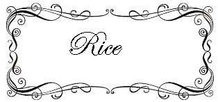 Recipe Index - Rice Dishes