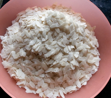 Rice Flakes for Flattened Rice Upma