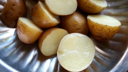 Boiled potatoes for egg chop recipe