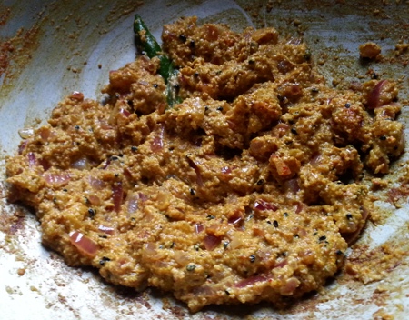 Add shorshe posto bata for Indian prawn recipe
