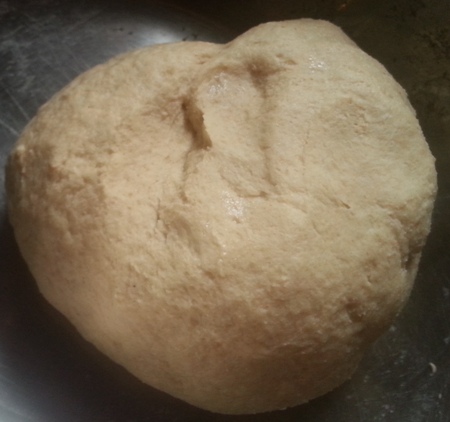 Wheat flour dough for meetha parantha recipe