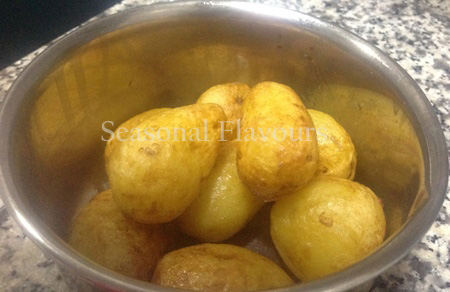 Fried baby potatoes for potato recipe