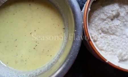 Shorshe-posto bata for Bengali vegetarian drumstick recipe