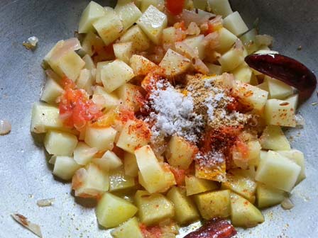 Spices for Potato Spinach Recipe