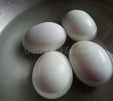 Boil eggs for egg salad