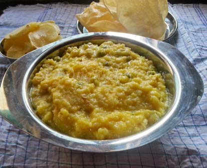 Bhaja muger dal Khichuri Recipe