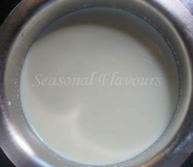 Boil milk for Sandesh
