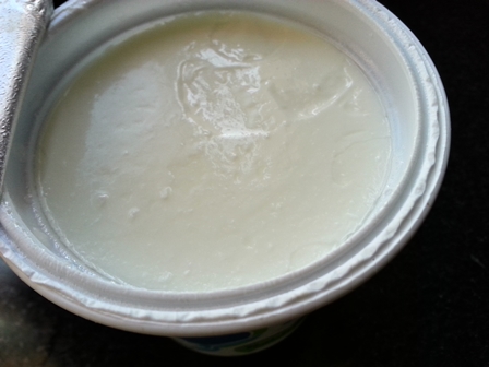whisk yogurt for dip