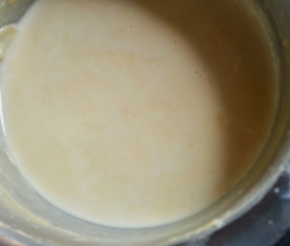 sweetened and thickened milk for orange kheer recipe