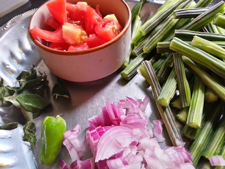 ingredients for drumstick curry
