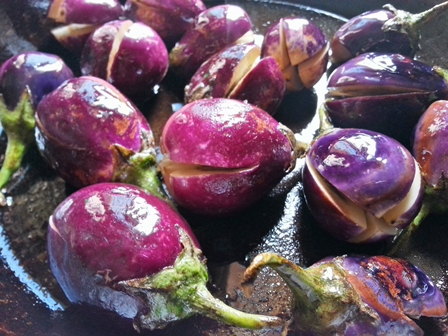 roasted aubergines