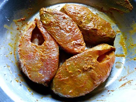 Marinate fish for Bengali mustard fish recipe