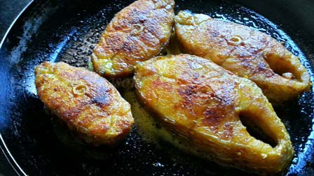 pan fry fish for shorshe maach recipe