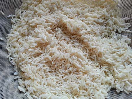 Basmati rice for Bengali pulao recipe