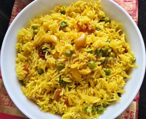 Indian yellow rice recipe
