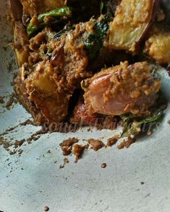 Brinjal masala fry recipe preparation