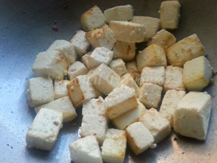 Fry paneer for Chinese Stir Fry Recipe