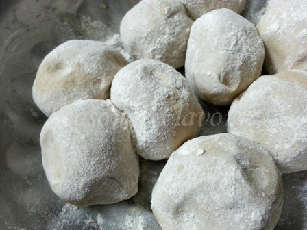 Dough balls for sattu atta paratha