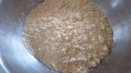 sieve gram flour and rice flour