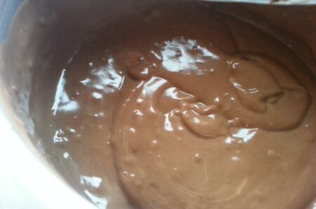 Chocolate Custard Pudding is ready
