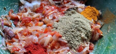 Sprinkle spices for cottage cheese North Indian recipe