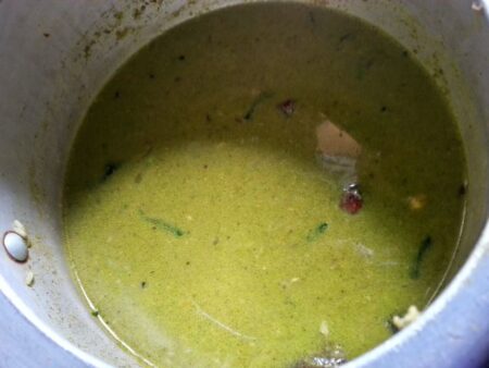 Add water to pudina pulao