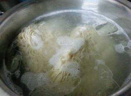 Cook noodles for stir fry