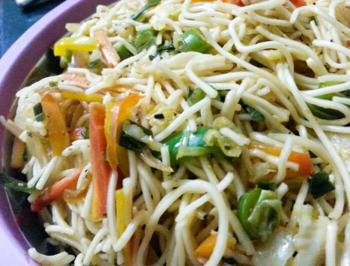 Veg Hakka Noodles Indo-Chinese