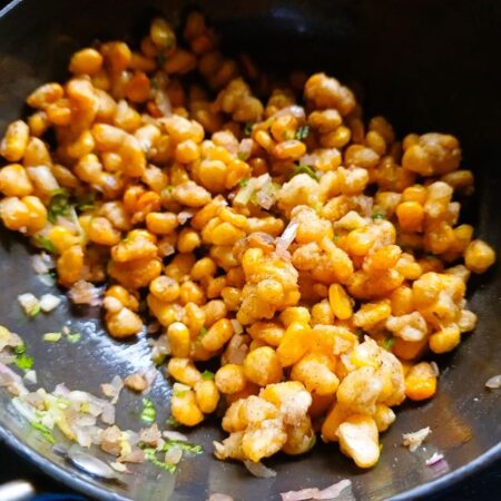 Combine all ingredients for crispy corn salt and pepper