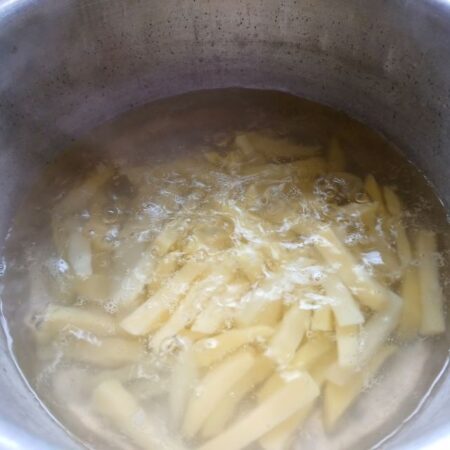 First frying French Fries