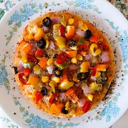 Pizza vegetable homemade recipe