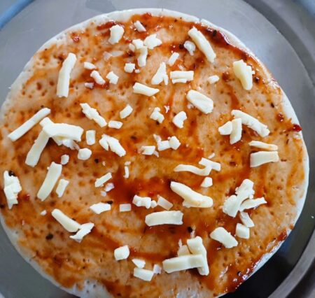 Cheese on pizza