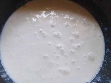 Coconut Milk Cream boil