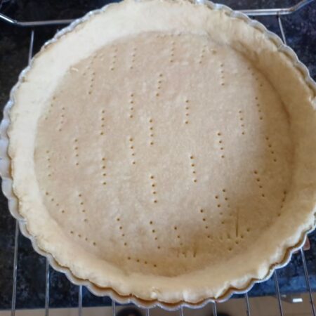 Blind bake the apple pie bottom crust