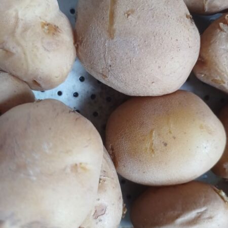 Boiled potatoes for cajun cuisine 