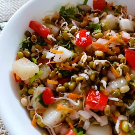 Healthy sprouts salad