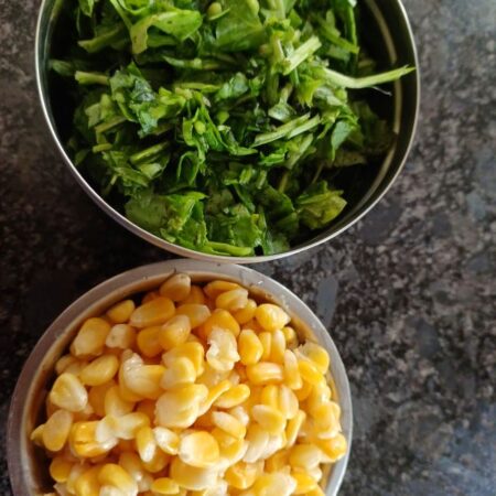 Spinach and Sweet Corn Recipe