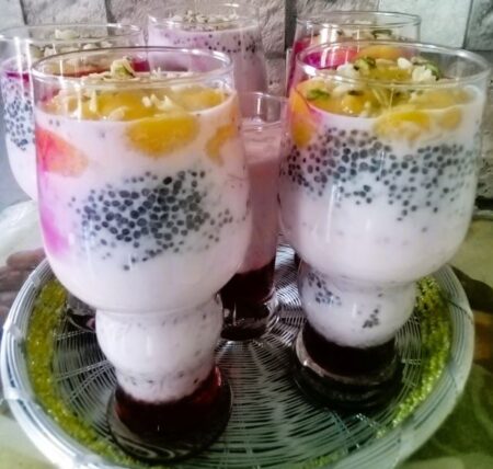 Shahi Mango Rose Falooda Beverage