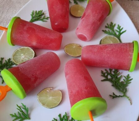 Icy cold Fruit Popsicles