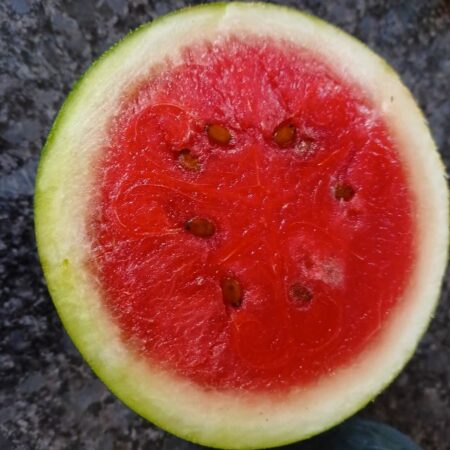 Halve the watermelon